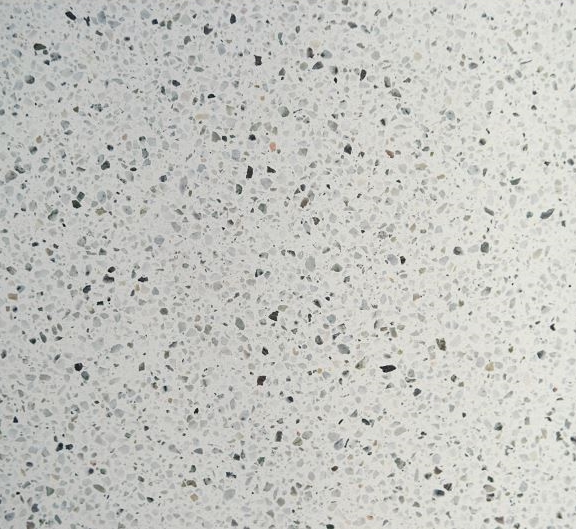 DOVE-WHITE HONED TERRAZZO