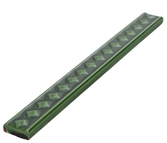 HERITAGE GREEN GLOSS RHOMBUS LISTELLO