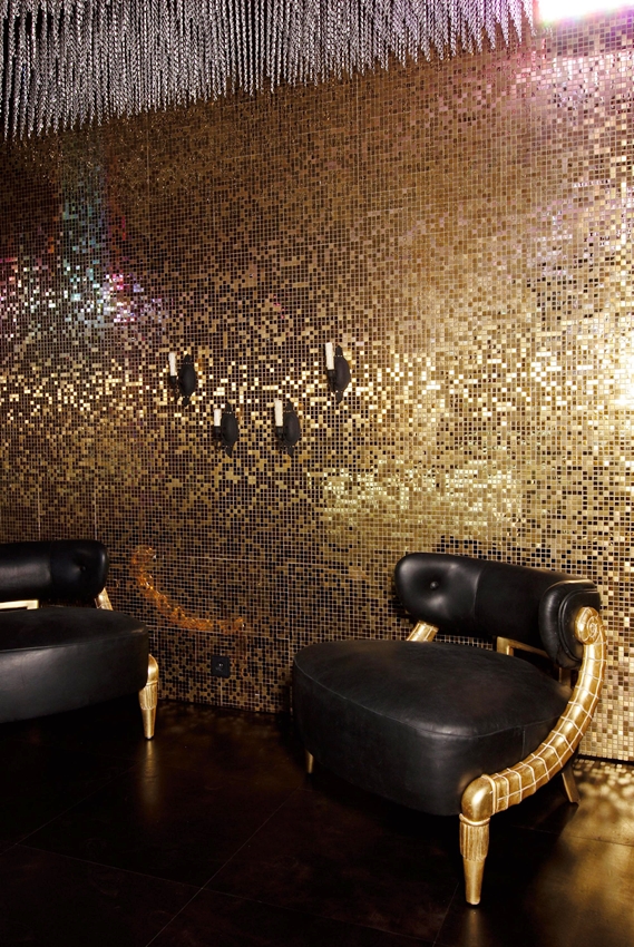 METALLIC GOLD METAL MATT & GLOSS FINISH MOSAIC