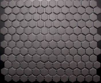 CHARCOAL HEXAGON VITRIFIED MOSAIC