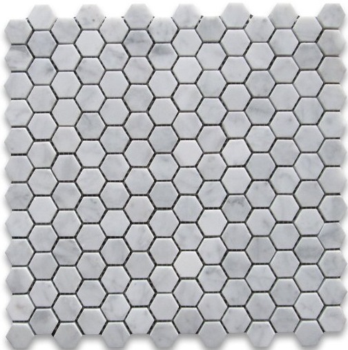 CARRARA HONED HEXAGON