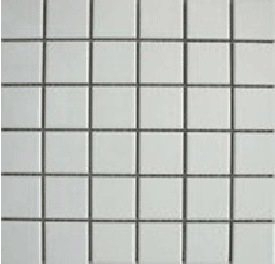 WHITE GLOSS SHEETED MOSAIC