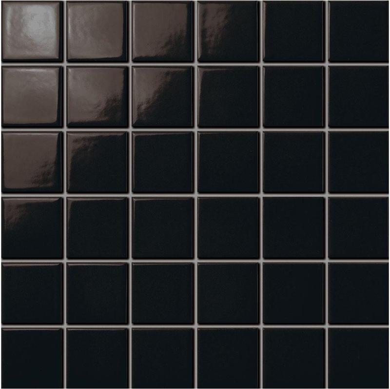 RAVEN BLACK GLOSS SHEETED MOSAIC