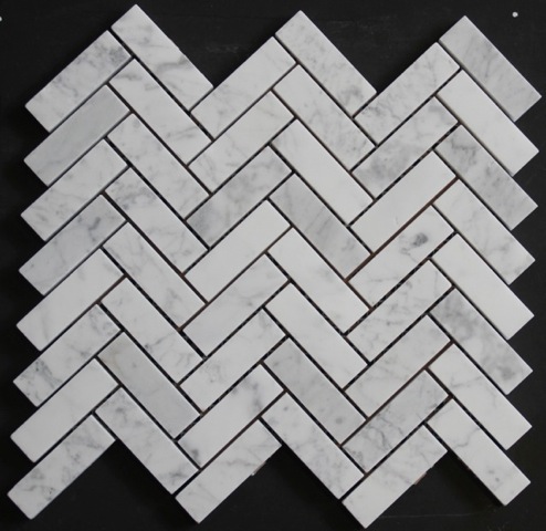 CARRARA HONED HERRINGBONE