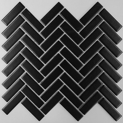 BLACK MATT HERRINGBONE