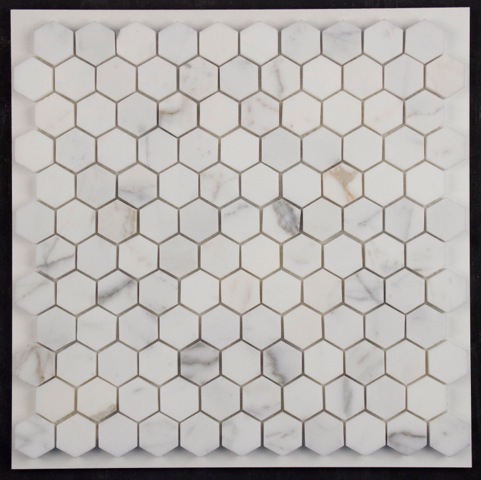 CALACATTA-GOLD HONED HEXAGON