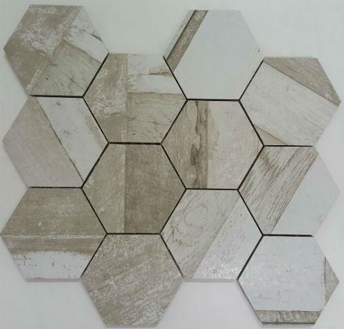 WHITEWASH HEXAGON TIMBERGROVE