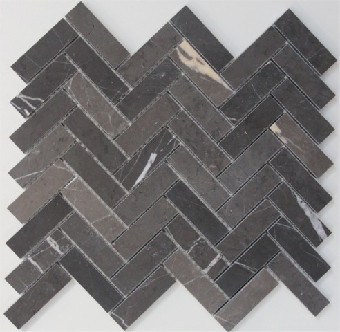 PIETRA GREY HONED HERRINGBONE