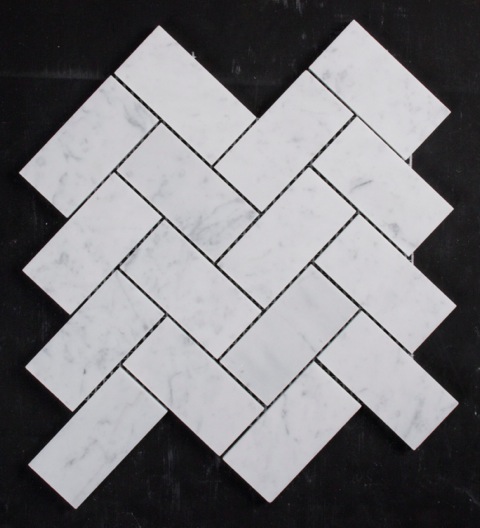 CARRARA HONED HERRINGBONE