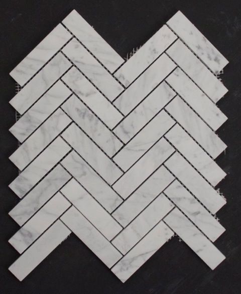 CARRARA HONED HERRINGBONE