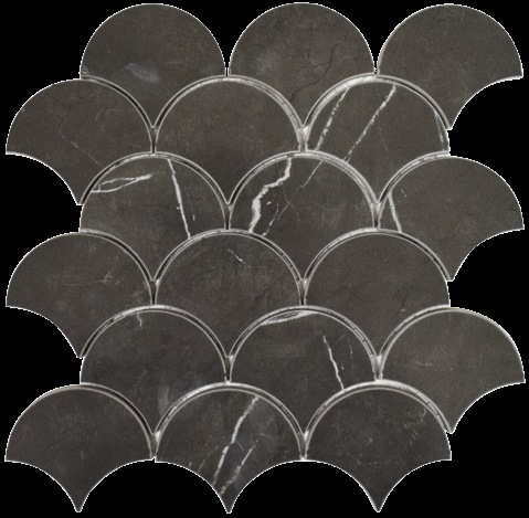 PIETRA-GREY POLISHED FISH SCALE ELEGANT