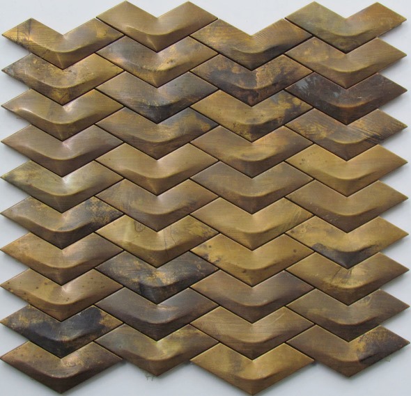 BRASS CHEVRON MOSAIC