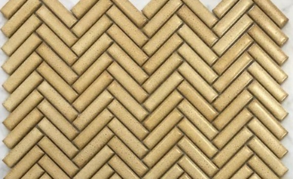 GOLD FRAMED GLOSS FINGER HERRINGBONE