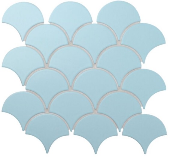 SKYBLUE MATT FISHSCALE MOSAIC