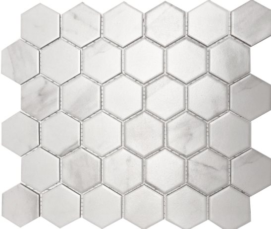 CARRARA LOOK MATT HEX MOSAIC