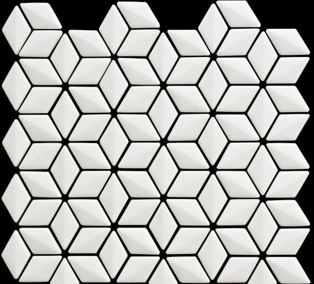 SNOW SATIN GLASS 3D-CUBE