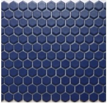 DARK-BLUE MATT HEXAGONAL