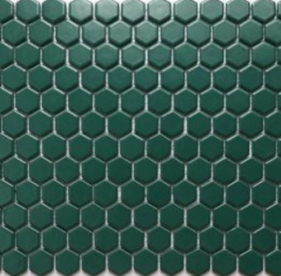 DARK-GREEN  MATT HEXAGONAL