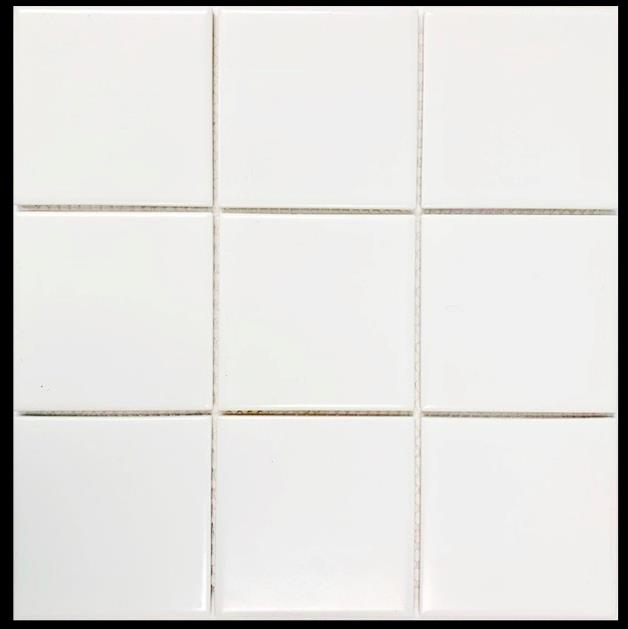 WHITE MATT MOSAIC