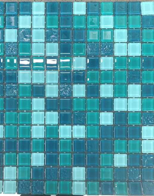 OCEAN-GREEN GLASS IDYLLIC MOSAIC   DM