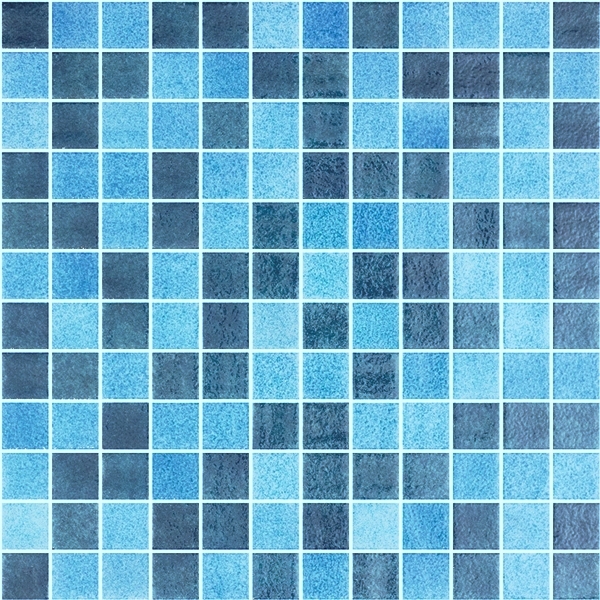 SEA-BLUE MIX GLASS MOSAIC RIVIERA