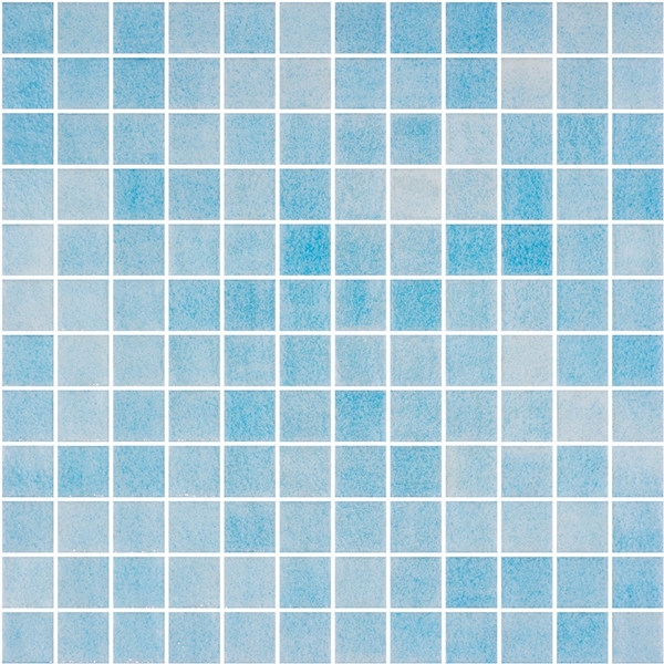 SKY-BLUE BLEND GLASS MOSAIC RIVIERA