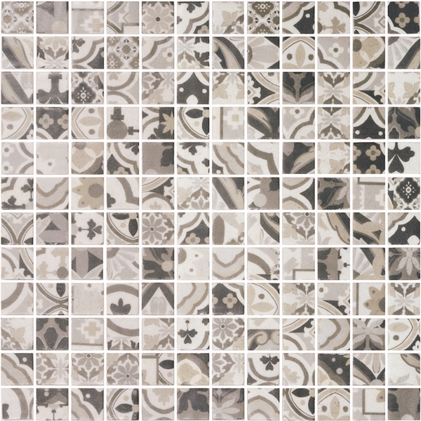 BROWN PATTERN GLASS MOSAIC RIVIERA