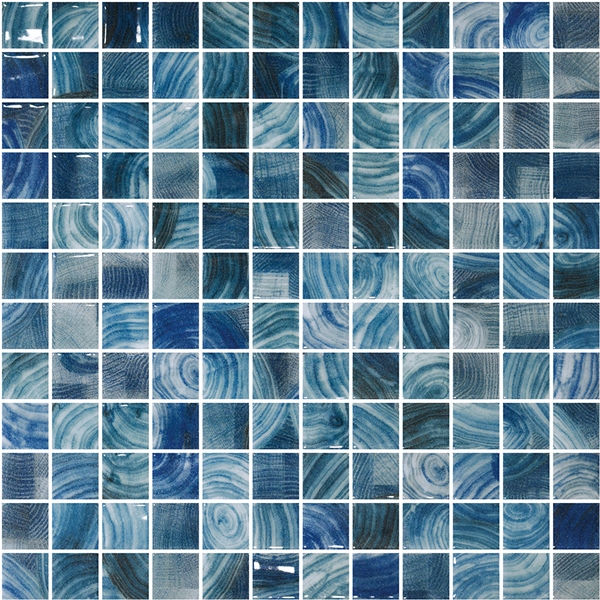 BLUE-MIX WAVE LOOK GLASS MOSAIC RIVIERA