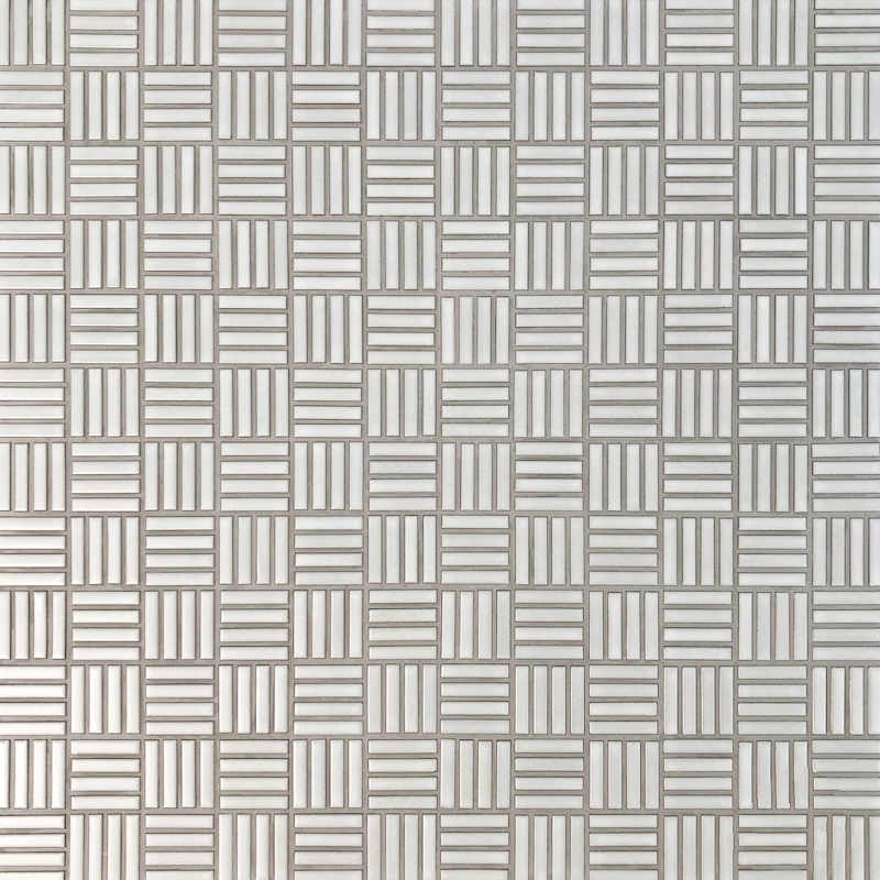 LIGHT GREY MATT MOSAIC TILE