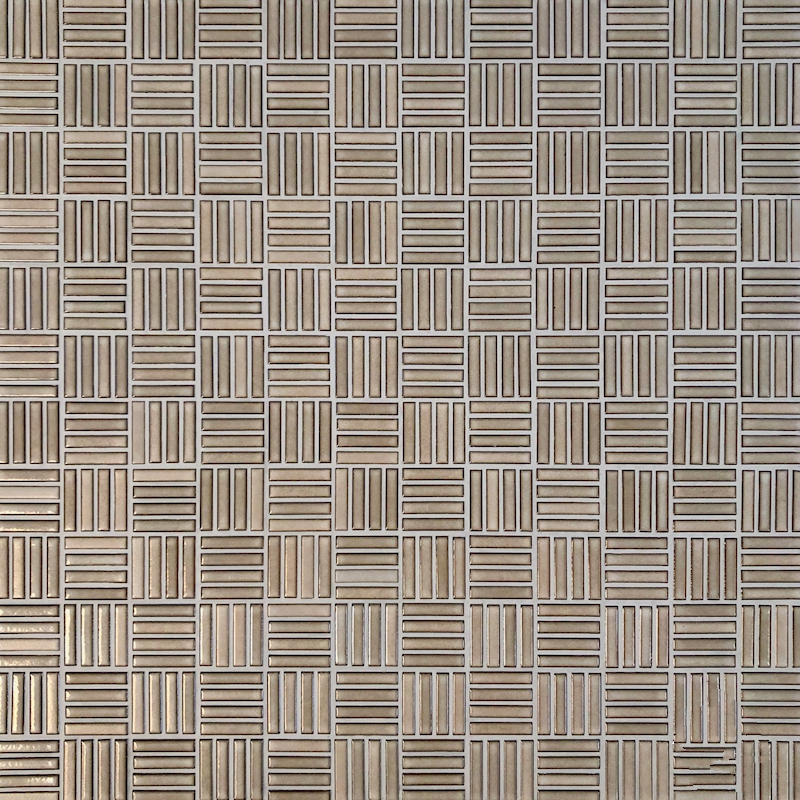 BROWN MATT MOSAIC TILE