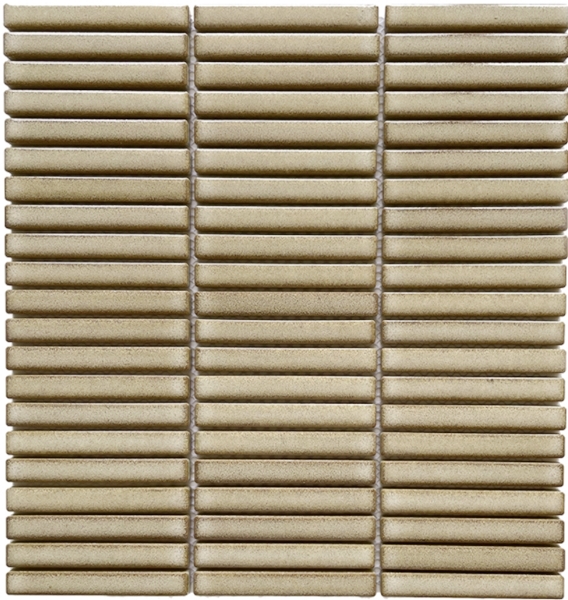 SANDY BEIGE MATT FRAMED FINGER MOSAIC