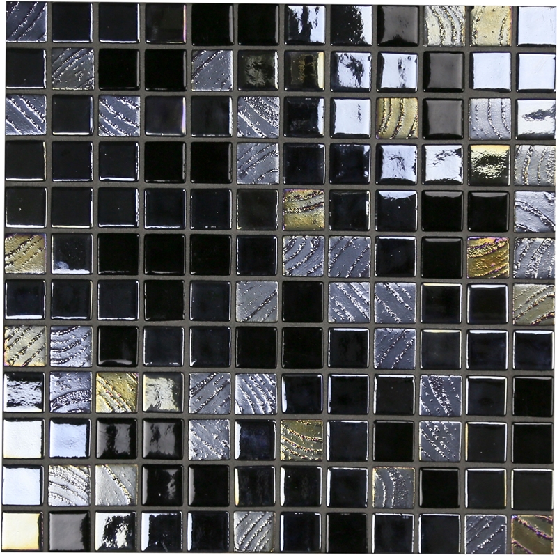 BLACK RUSSIAN AUST DESIGNER GLASS MOSAIC