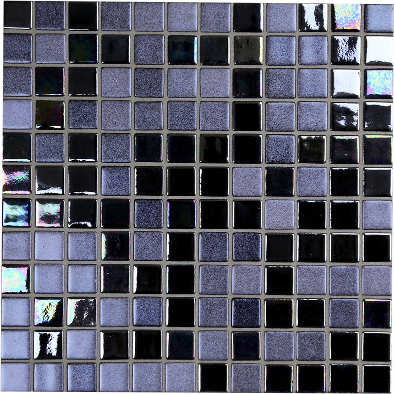 PHONENIX PURPLE BLACK MIX GLASS MOSAIC