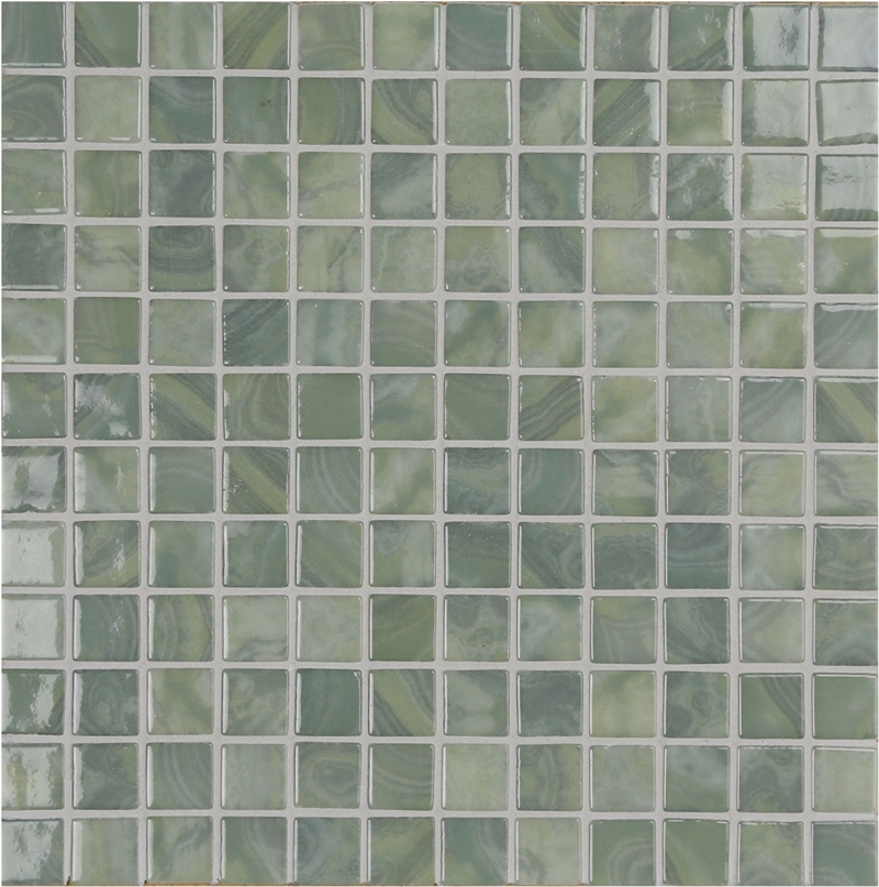 LACE GREEN MIX GEMMA GLASS MOSAIC