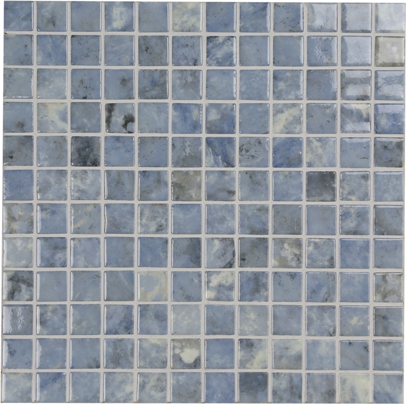 CELESTITE BLUE CREAM MIX GEMMA GLASS MOSAIC