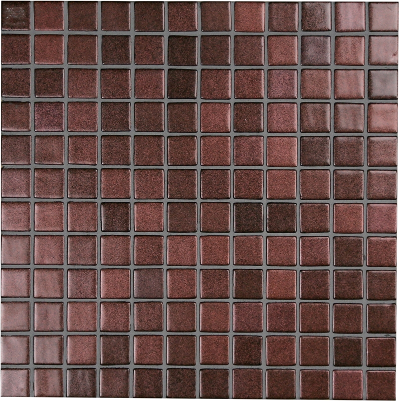 LEO METALIC RED SPACE GLASS MOSAIC