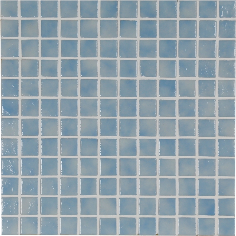 PALE BLUE GLOW FOSFO GLASS MOSAIC