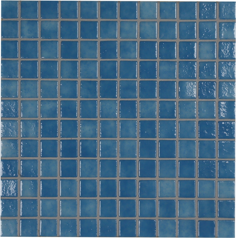 MID BLUE GLOW FOSFO GLASS MOSAIC