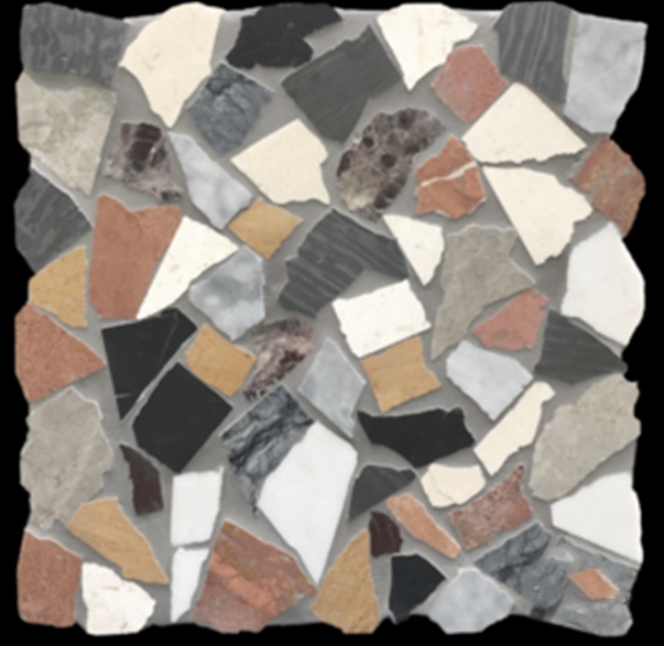 TUTTE LE PIETRA HONED RANDOM MARBLE MOSAIC