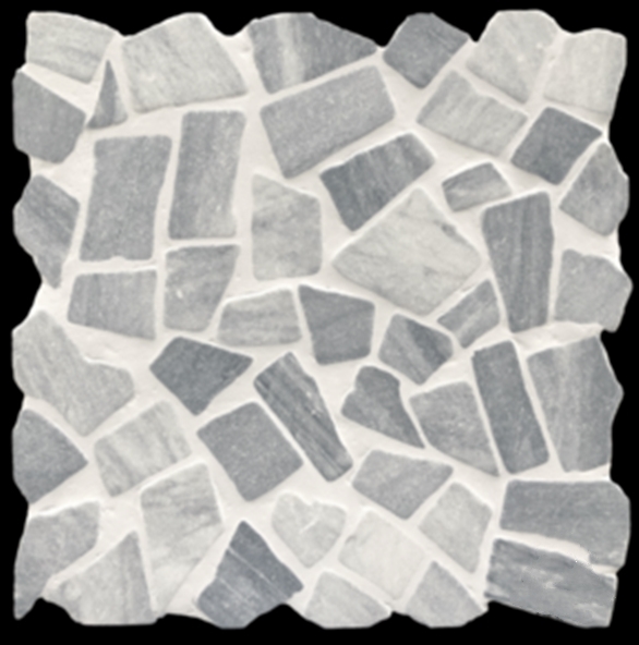 BARDIGLIO TUMBLED RANDOM MARBLE MOSAIC