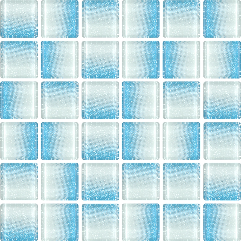 LIGHT BLUE GLASS MOSAIC