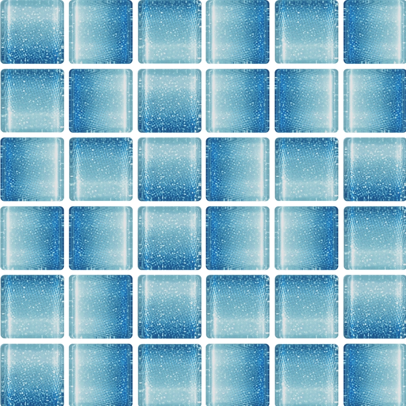 MID BLUE GLASS MOSAIC