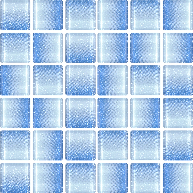 LIGHT BLUE MIX GLASS MOSAIC