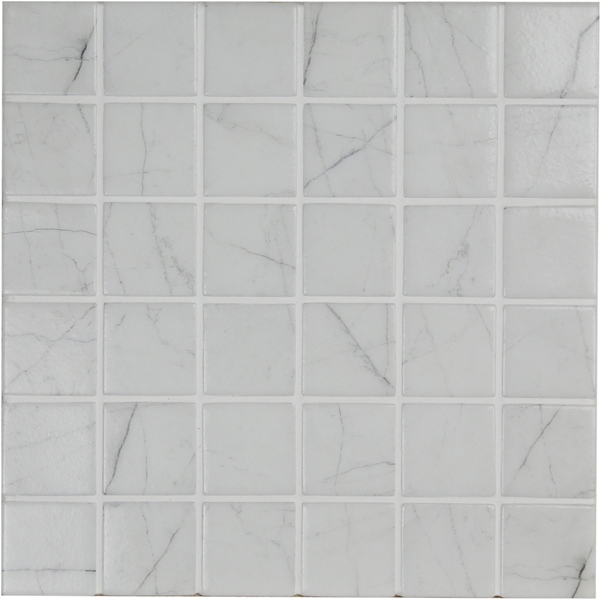 CARRARA STONE LOOK GLASS MOSAIC