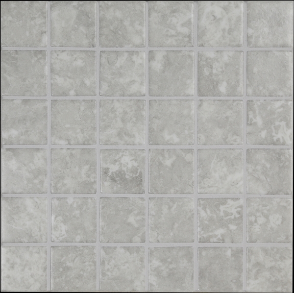 ASH GREY STONE GLASS MOSAIC