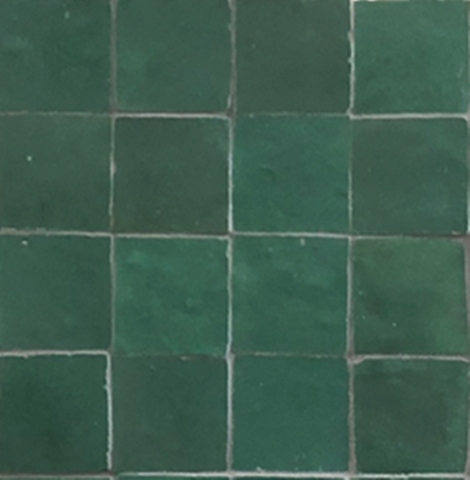 DARK GREEN GLOSS ZELLIGE MOSAIC