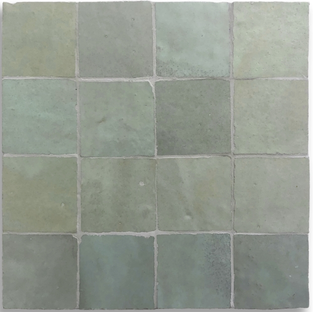 LIGHT GREEN GLOSS ZELLIGE MOSAIC