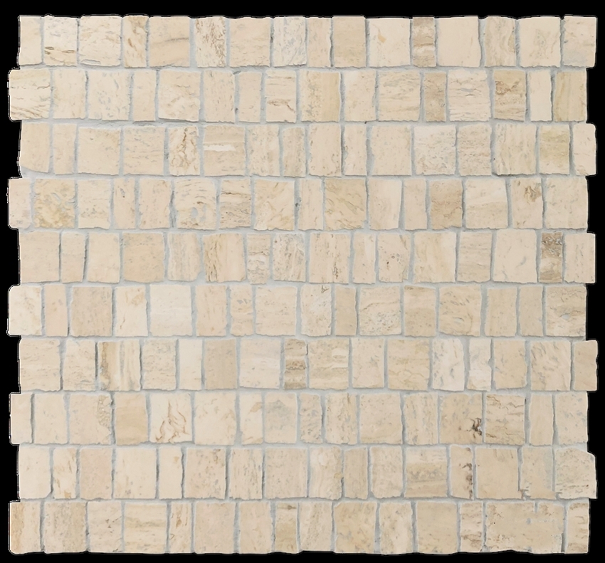 TRAVERTINE CLASSICO HONED MARBLE ARTISAN CUT MOSAIC