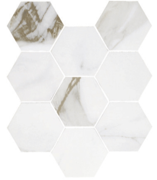 CALACUTTA ORO POLISHED HEXAGON MOSAIC