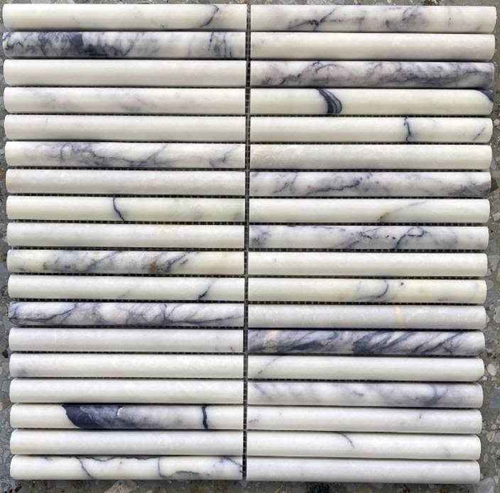 NEW YORK MINI FLUTE HONED MARBLE MOSAIC